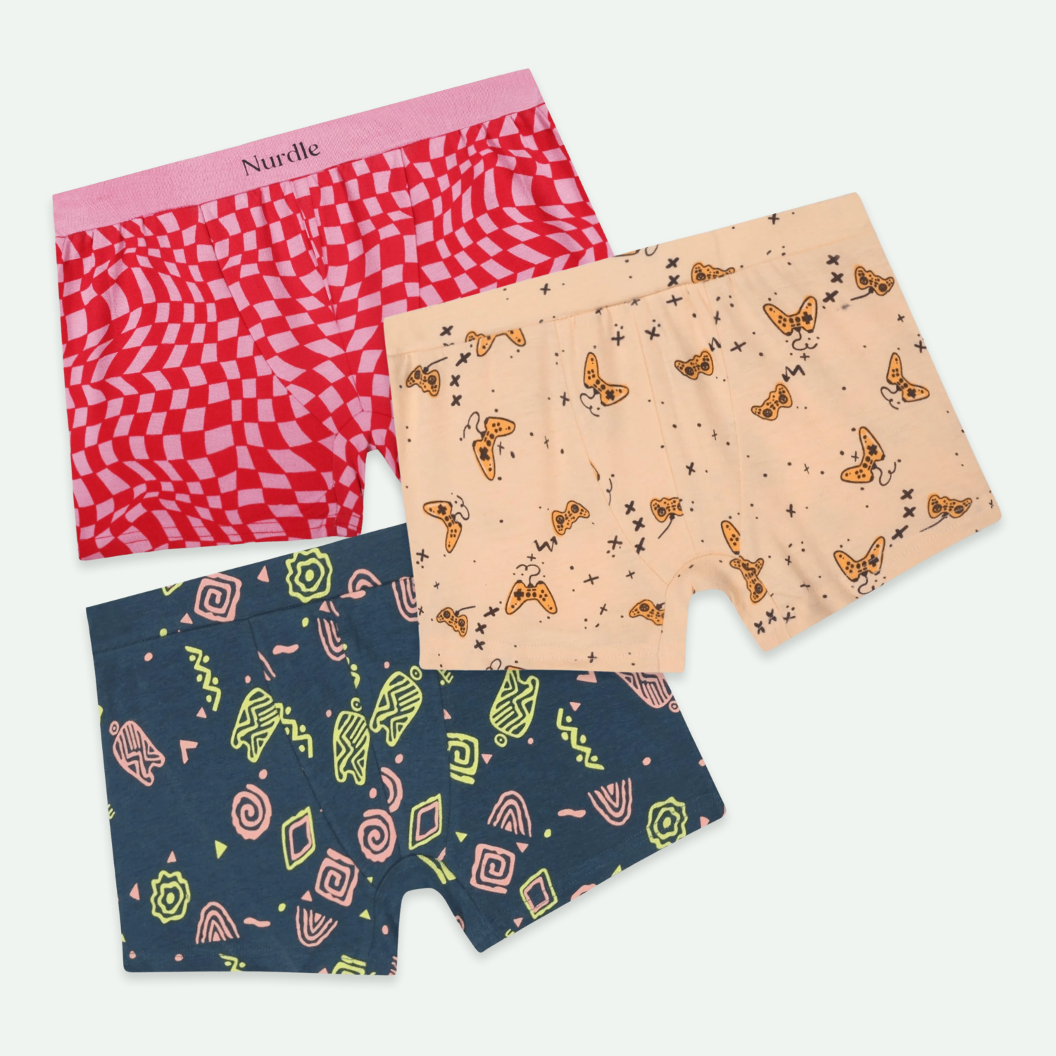 Pack of 3 Boy Underwear Collection Toddler Owen Boxer Briefs